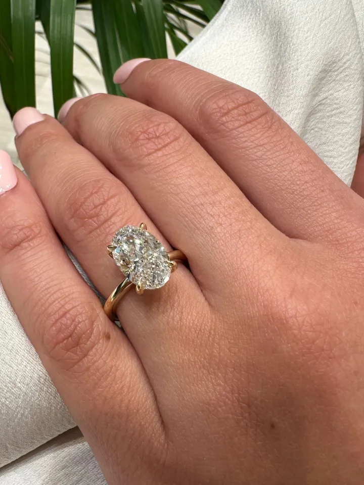 Golden Eternity Diamond Engagement Ring