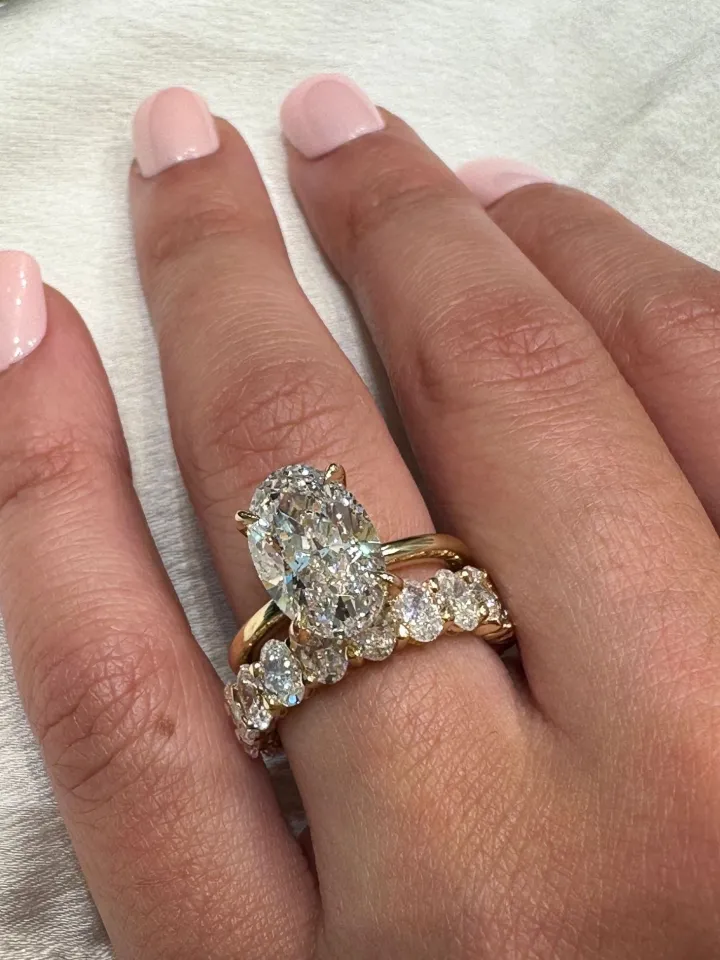 Golden Eternity Diamond Engagement Ring