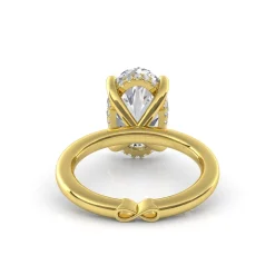 Golden Eternity Lab Grown Engagement Ring