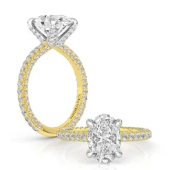 Golden Ice Engagement Ring