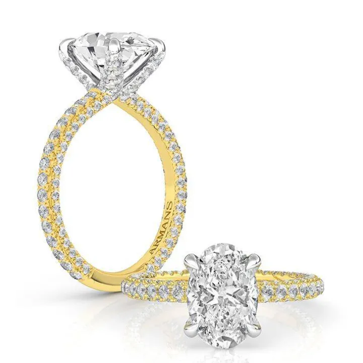 Golden Ice Engagement Ring