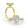 Golden Pearfection Engagement Ring