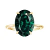 Green Emerald Oval Madison Engagement Ring