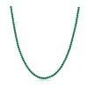 Green Emerald Tennis Necklace