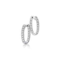 Harper Diamond Hoops