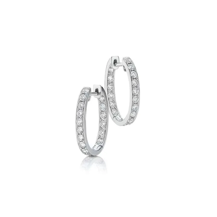 Harper Diamond Hoops