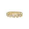 Heart Diamond Half Band