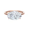 Horizontal Oval Engagement Ring