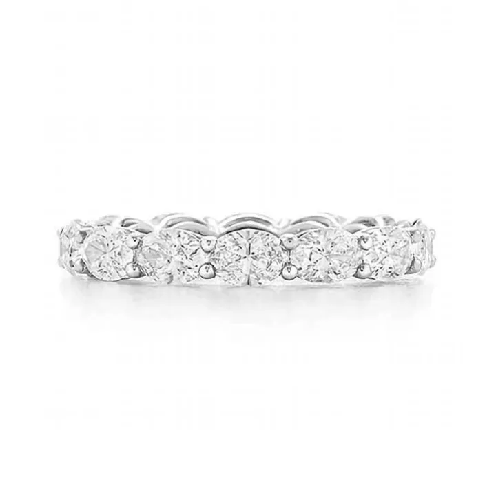 Horizontal Oval Wedding Band