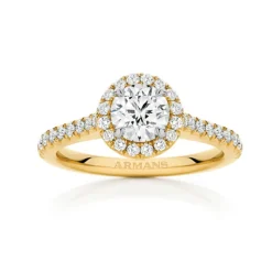 Imperial Halo Engagement Ring