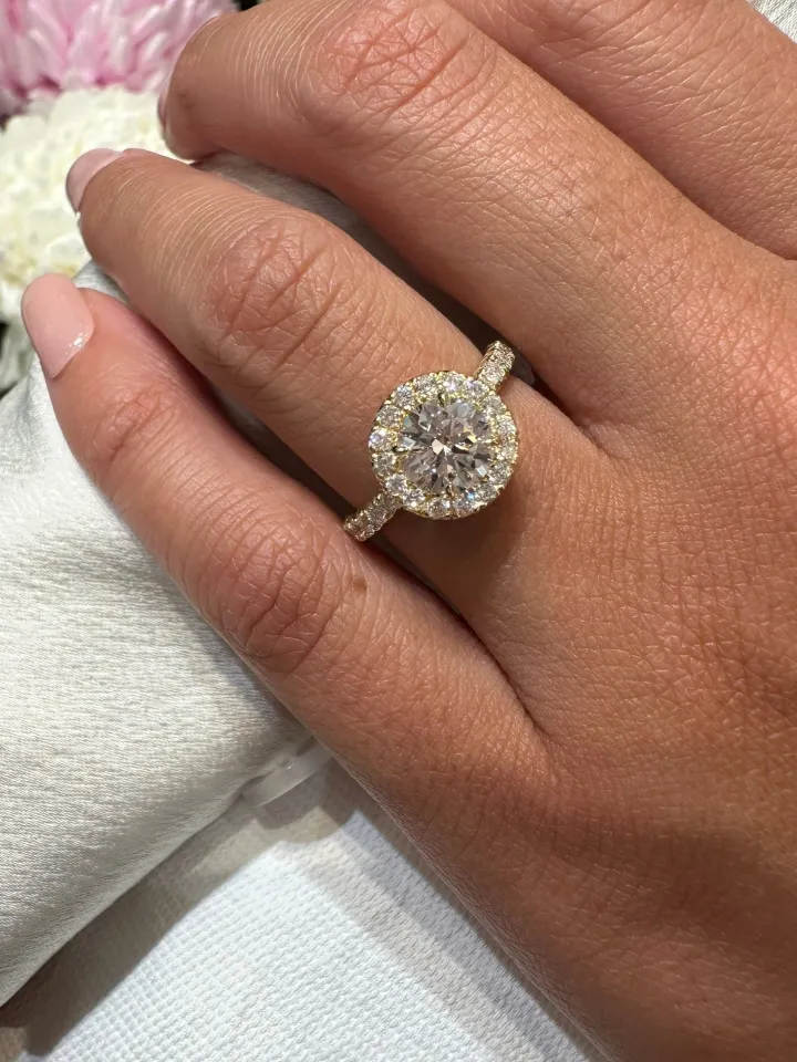 Imperial Halo Engagement Ring