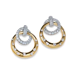 Interlocking Wondering Diamond Earrings