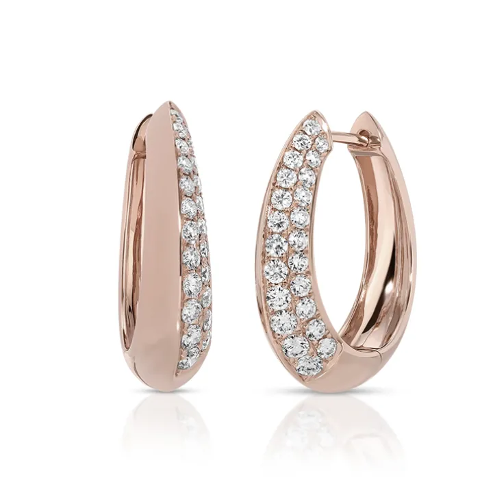 Josie Pavé Diamond Hoops