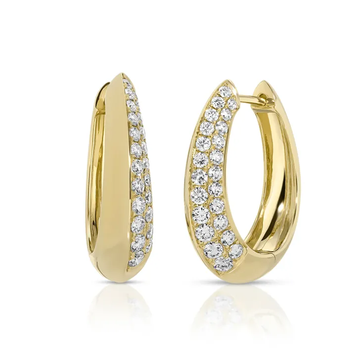 Josie Pavé Diamond Hoops