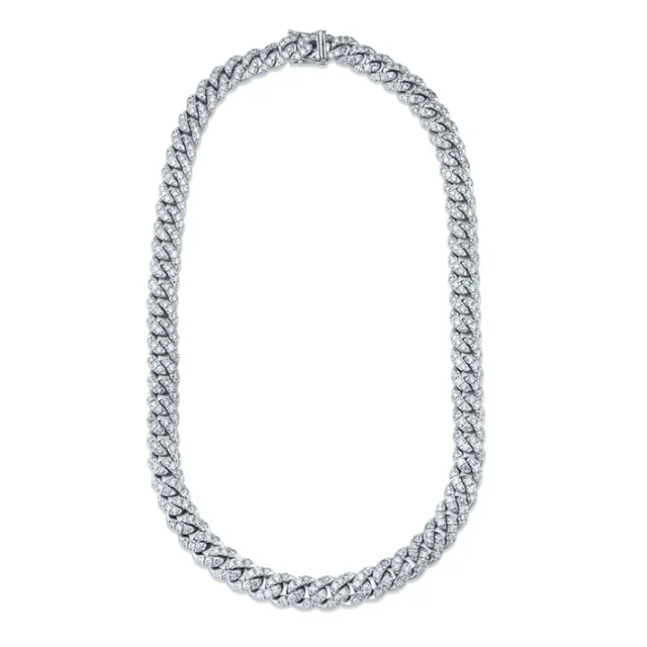 Jumbo Cuban Chain Link Diamond Necklace