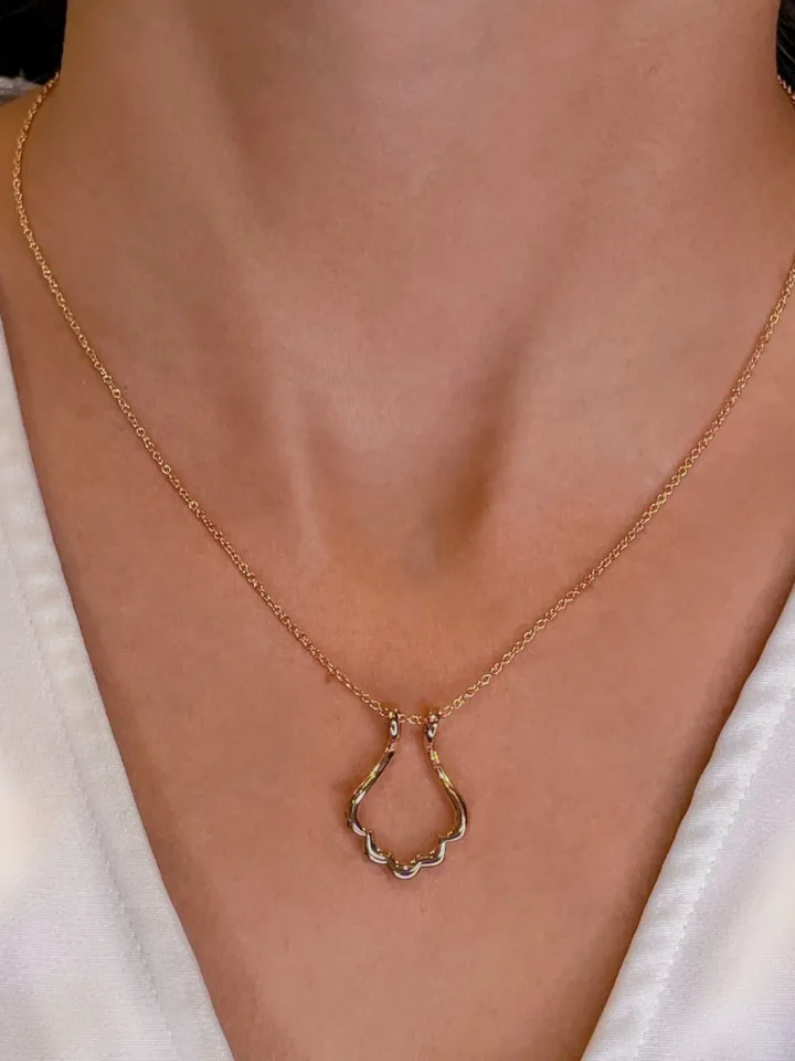Keepsake Scallop Ring Holder Necklace