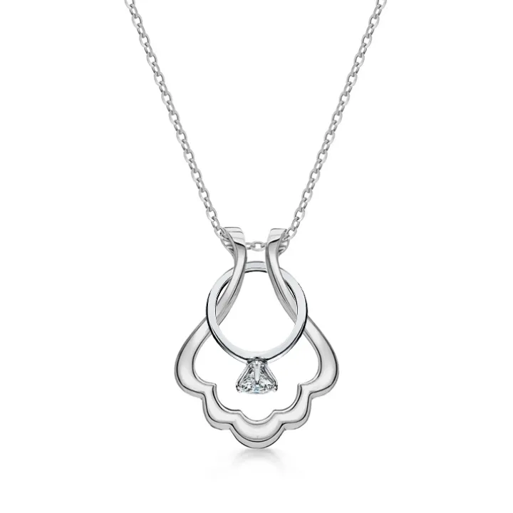 Keepsake Scallop Ring Holder Necklace