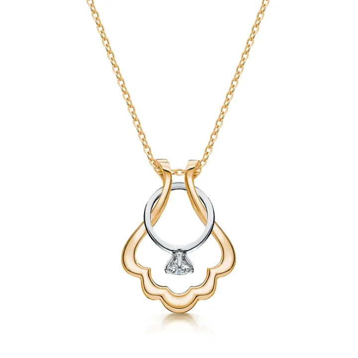 Keepsake Scallop Ring Holder Necklace