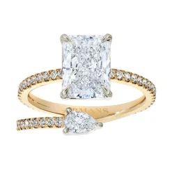 Kendall Two Stone Spiral Ring