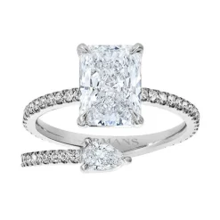 Kendall Two Stone Spiral Ring