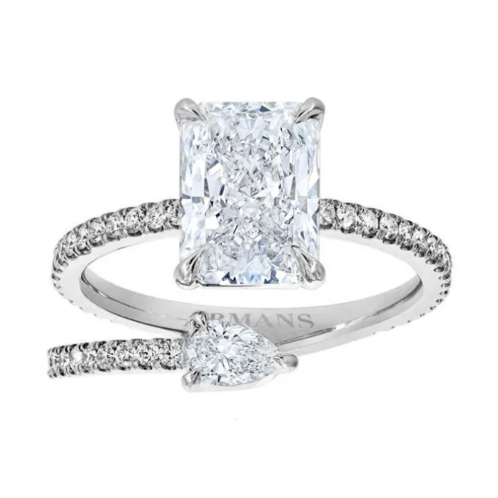 Kendall Two Stone Spiral Ring