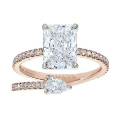 Kendall Two Stone Spiral Ring