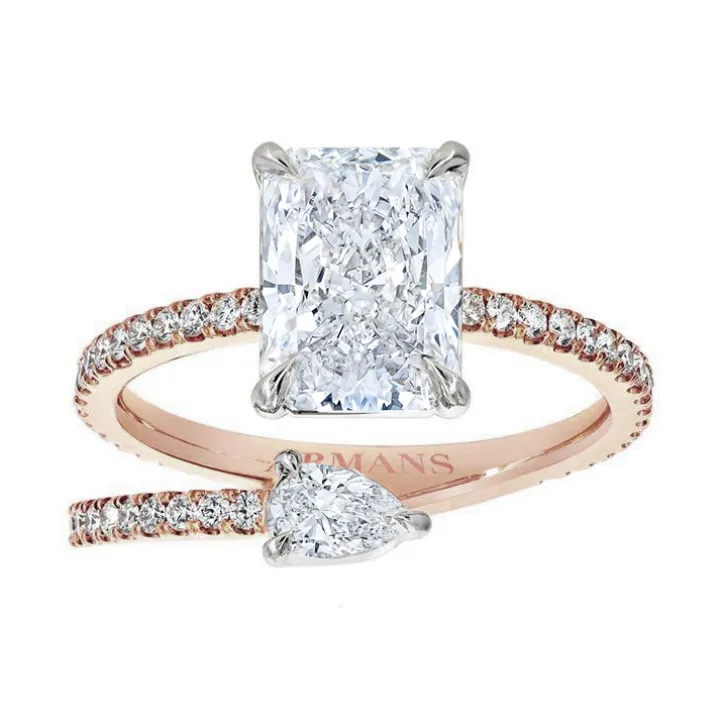 Kendall Two Stone Spiral Ring