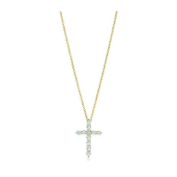 Lab Grown Diamond Cross Necklace
