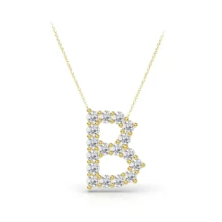 Lab Grown Diamond Initial Pendant