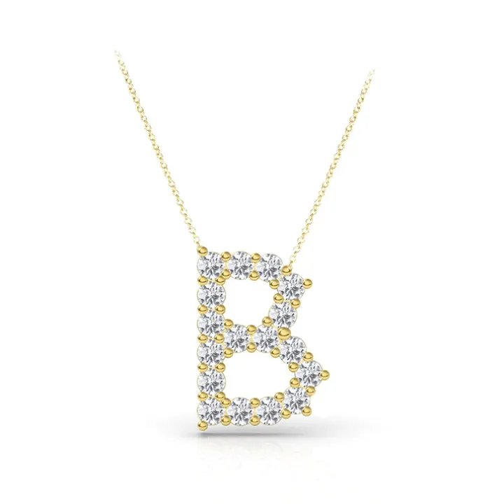 Lab Grown Diamond Initial Pendant