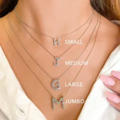 Lab Grown Diamond Initial Pendant