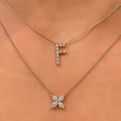 Lab Grown Diamond Initial Pendant