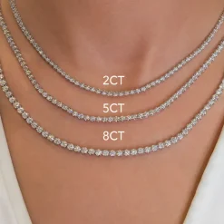 Lab Grown Diamond Tennis Necklace