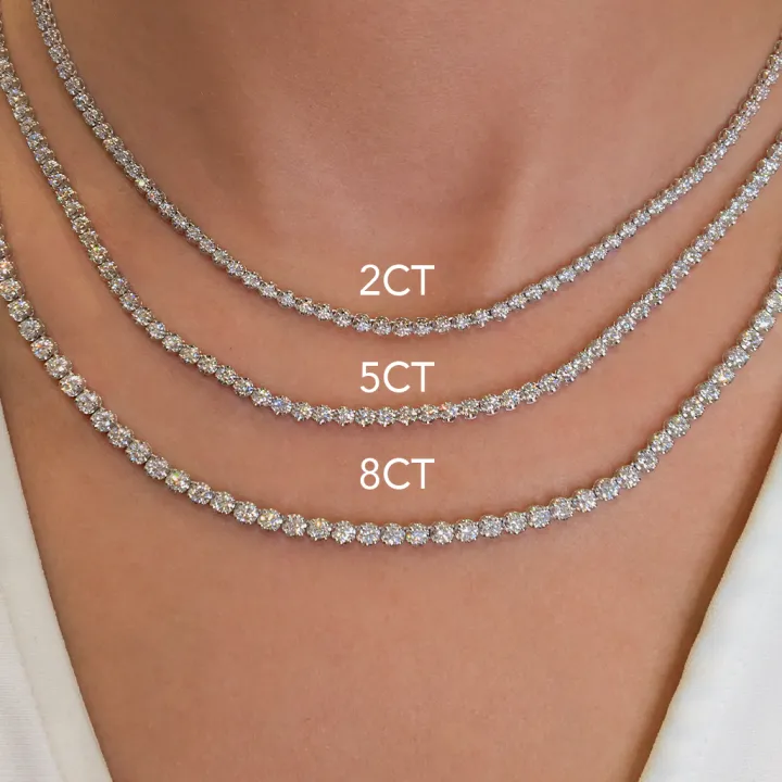 Lab Grown Diamond Tennis Necklace