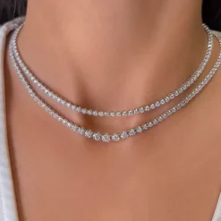 Lab Grown Diamond Tennis Necklace