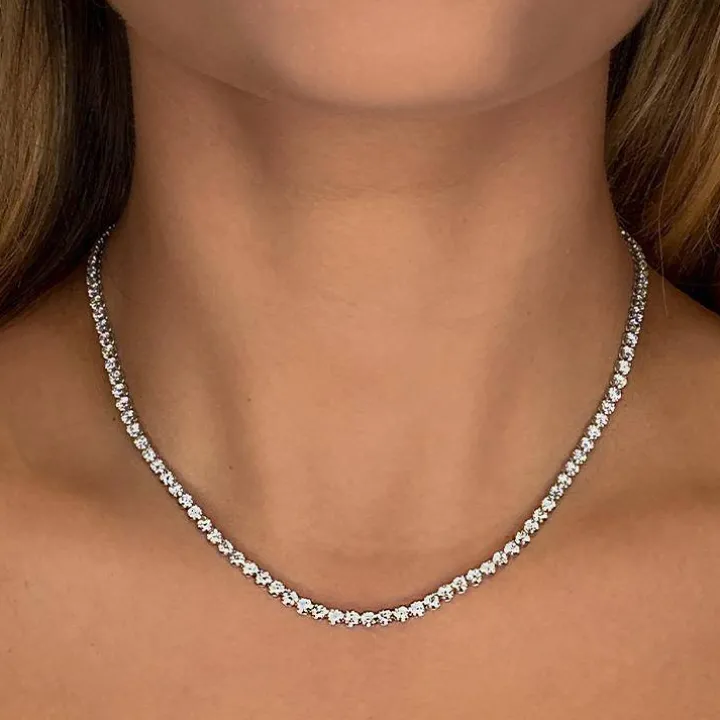 Lab Grown Diamond Tennis Necklace
