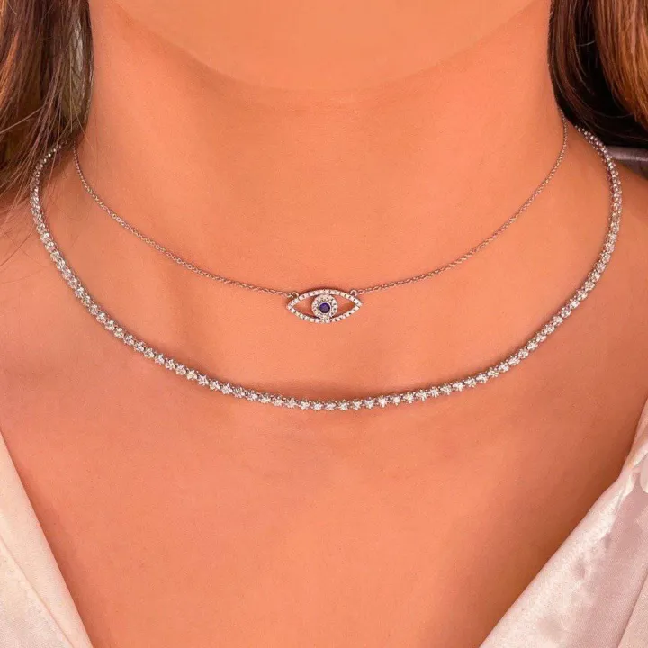 Lab Grown Diamond Tennis Necklace