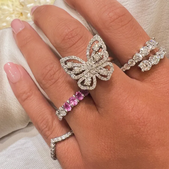 Lab Grown Diamond V Ring