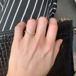 Lab Grown Diamond V Ring