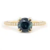 Lana Teal Blue Sapphire Engagement Ring