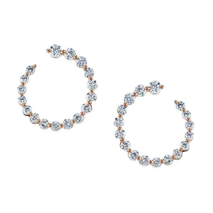 Large Frankie Diamond Hoops