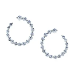 Large Frankie Diamond Hoops