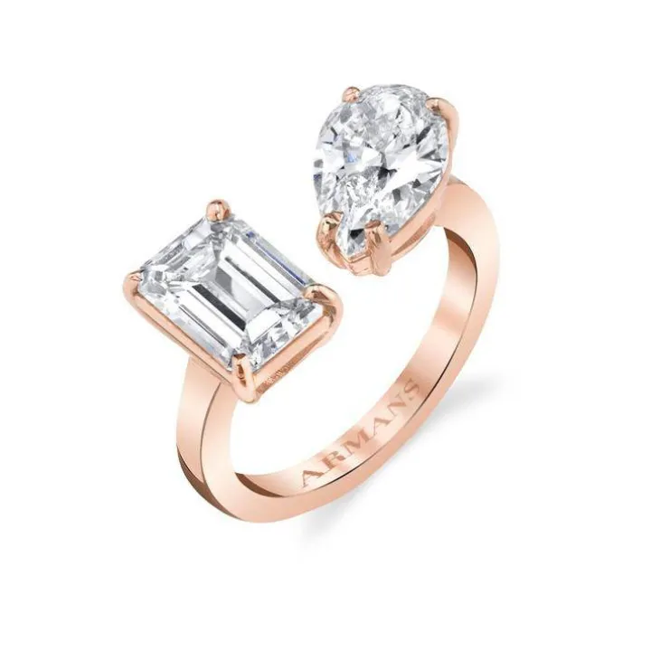 Leah Two Stone Engagement Ring