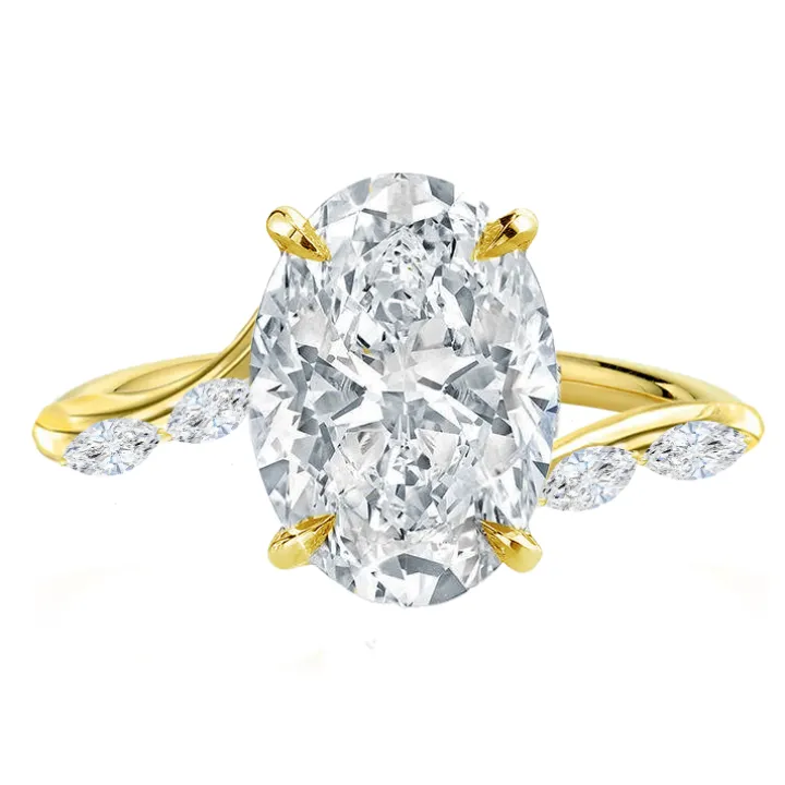Lena Oval Marquise Wrap Ring