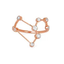 Leo Diamond Constellation Ring