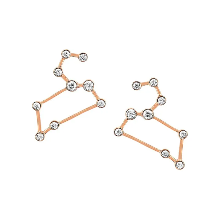 Leo Diamond Constellation Studs