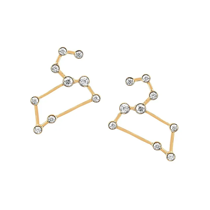 Leo Diamond Constellation Studs