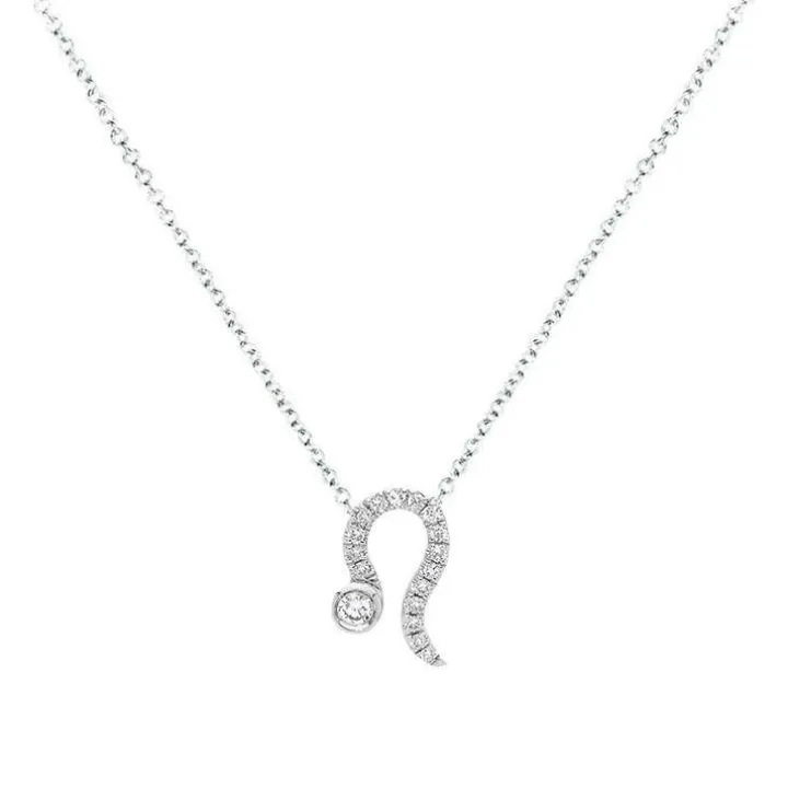 Leo Diamond Zodiac Necklace
