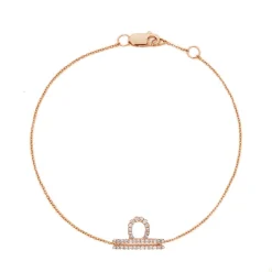 Libra Diamond Zodiac Bracelet