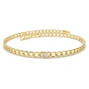 Link Bracelet with Bezel Set Diamonds